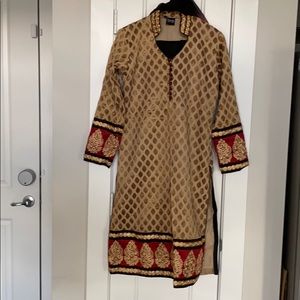 Soch Women’s Long Dress with Pant and Scarf